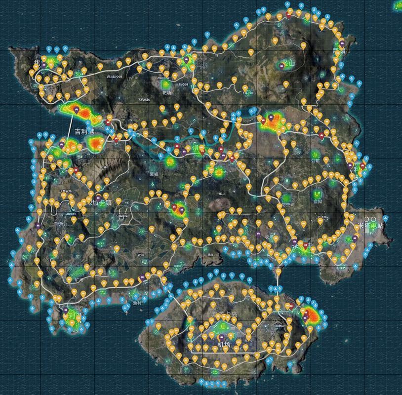 绝地求生海岛地图